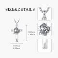 wholesale Sterling Silver Cross Pendant Necklace for Women Men Religious Jewelry Gift for Christmas Birthday Mothers Day-0-49