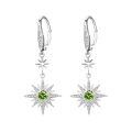 wholesale 925 Sterling Silver Gold-Plated Moonstone & Opal Starburst Leverback Drop Earrings-0-24