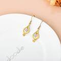 wholesale 10k Gold Elegant Lab Diamond Drop Earrings-0-9