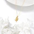 wholesale 14K Solid Snake Charm Pendant Necklace - Mothers Day Gifts-0-4