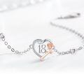 wholesale 925 Sterling Silver 18th Birthday Gifts for Women Daughter Wife Mom Heart Rose Flower Adjustable Bracelet-0-3