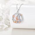 wholesale 925 Sterling Silver Mother & Son Forever Love Pendant with Shell Gemstone - Perfect Gift for Mom (18)-0-4