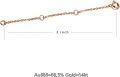 wholesale  Gold 10K 2 3 4 Inch Dainty Durable Chain Extender for Jewelry ( chars)-0-21