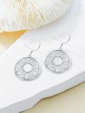 wholesale 925 Sterling Silver Celtic Knot Circle Drop Earrings for Women Irish  Ideas-0-2