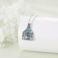 wholesale 925 Sterling Silver Turquoise Abalone Shell Western Cowboy Boot Hat Gun Cow Tag Necklace Pendant for Women and Men-0-2