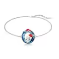 wholesale 925 Sterling Silver Crystal Tree of Life Mushroom Frog Charm Bracelet-0-0