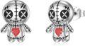 wholesale 925 Sterling Silver Metal Stone Voodoo Doll Stud Earrings Gothic Horror Skull Ghost Jewelry for Women Girls Gift-0-0