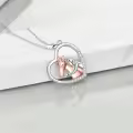 TOUPOP Sterling Silver & Stone Horse Necklace Jewelry-0-3
