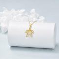 wholesale 14K Gold Sea Turtle Charm Pendant Necklace for Women-0-2