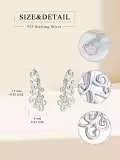 TOUPOP Sterling Silver Ear Climbers Earrings Hypoallergenic Gifts-0-4