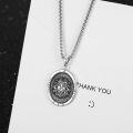 wholesale 925 Sterling Silver Leo Zodiac Lion Head Constellation Necklace S925  for Women Men-0-2