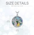 wholesale Sterling Silver Crystal Abalone Shell Animal Pendant Tree of Life Necklace-0-2