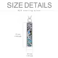 TOUPOP Silver Urn Necklace with Dragonfly-0-3