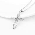wholesale 925 Sterling Silver Celtic Knot Cross Necklace Infinity Love Irish Jewelry for Women-0-3