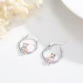 wholesale 925 Sterling Silver Corgi Dog Hoop Earrings for Girls' Gifts-0-1