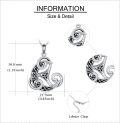 wholesale 925 Sterling Silver Celtic Triquetra Knot Pendant Necklaces for Women and Men-0-4