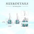 wholesale Ocean Earrings 925 Sterling Silver Turquoise Sea Animal Dangle Drop Earrings Beach Themed Jewelry Gifts For Women -0-4