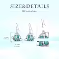 TOUPOP Sterling Silver Turquoise Ocean Animal Dangle Drop Earrings-0-4