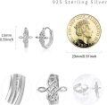 wholesale 925 Sterling Silver Celtic Knot Huggie Hoop Earrings for Women - Hypoallergenic s-0-2