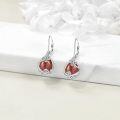 wholesale Sterling Silver Moonstone Leverback Teardrop Dangle Earrings for Women-0-56