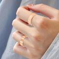 wholesale Sterling Silver Gold Rose Gold Hypoallergenic Adjustable Rings for Women-0-2
