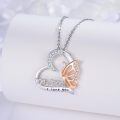 wholesale 925 Sterling Silver Mom Butterfly Necklace-0-2