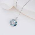 wholesale Sterling Silver Moonstone Pendant Necklace for Mom Grandma Gift-0-13