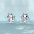 wholesale 925 Sterling Silver Cat Stud Earrings - Hypoallergenic  for Women-0-1