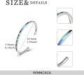 wholesale 925 Sterling Silver & Abalone Shell Adjustable Cuff Bangle Bracelet with Opal Gemstones-0-3