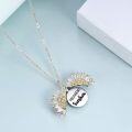 wholesale Sterling Silver Sunflower Locket Necklace for Women Daughter Wife Sister Mom Gift-0-8