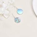 wholesale 925 Sterling Silver Daisy Earrings With Abalone Shell-0-9