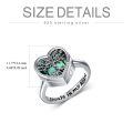 TOUPOP Sterling Silver Tree Of Life Urn Ring For Ashes Memorial Keepsake Jewelry-0-5