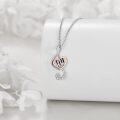 wholesale 925 Sterling Silver Heart Piano Key Musical Note Pendant Necklace s for Women-0-3