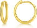 wholesale 18K Gold (Au750) Hypoallergenic Nickel-Free 10mm Huggie Hoop Earrings 0.86g-0-0