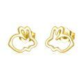 wholesale 14k Gold Elegant Heart-shaped Earrings-0-0