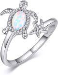 wholesale 925 Sterling Silver Urone Turtle Butterfly Dragonfly Axolotl Cat Adjustable Open Ring for Women Jewelry Gift-0-0
