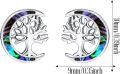 wholesale 925 Sterling Silver Tree of Life Stud Earrings for Women Hypoallergenic Push Back s for Her Girlfriend Mother-0-3