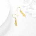 wholesale 14K Golden Celtic Knot Cat Drop Earrings - Wicca  for Her-0-4