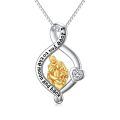 TOUPOP Sterling Silver Mother 'I Love You To The Moon And Back' Infinity Necklace-0-0