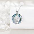 wholesale 925 Sterling Silver Blue Crystal Phoenix Bird Pendant Necklaces Gifts for Women and Girls-0-1