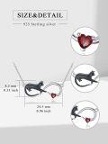 wholesale 925 Sterling Silver Cat Infinity Love Heart Pendant Necklace-0-10
