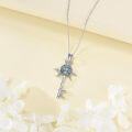 wholesale 925 Sterling Silver Tree of Life Moonstone Key Pendant Necklaces for Women Girls 40th/50th Birthday Gift Ideas-0-4