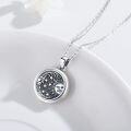 wholesale 925 Sterling Silver Oxidized Sun & Moon Stars Lockets w/Photo Pendants - Vintage Family s for Women/Girls-0-1