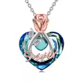 TOUPOP Sterling Silver Sister Necklace Fashion Jewelry Gifts For Women-0-0