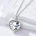 wholesale 925 Sterling Silver Heart Cremation Jewelry for Ashes - Hummingbird & Dragonfly Pendant Necklaces w/ Funnel Fill Kit-0-2