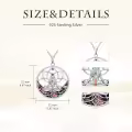 TOUPOP Sterling Silver Chakra Necklace with Stone Pendant for Women-0-4
