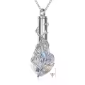 TOUPOP Sterling Silver Crystal Tree Of Life Cremation Urn Necklace-0-0