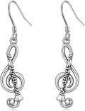 wholesale 925 Sterling Silver Musical Note Trumpet Design Dangle Earrings Gift for Her-0-0