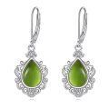 wholesale 925 Sterling Silver Elegant Purple Teardrop Earrings Wholesale With Crystal Accents-0-6