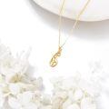 wholesale 14K Gold Hollow Cat Pendant Necklace for Women - Elegant Fine s for Animal Enthusiasts-0-3